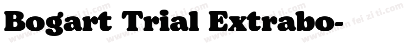 Bogart Trial Extrabo字体转换